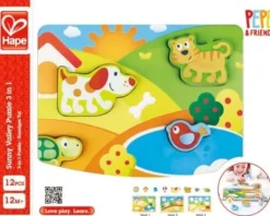 Hape Pepe & Friends Sonnental Puzzle | Teddy Toys Kinderwelt