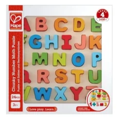Hape Puzzle mit Großbuchstaben, 27 Teile | Teddy Toys Kinderwelt
