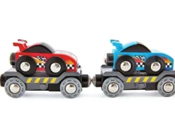 Hape Rennwagen-Transporter | Teddy Toys Kinderwelt