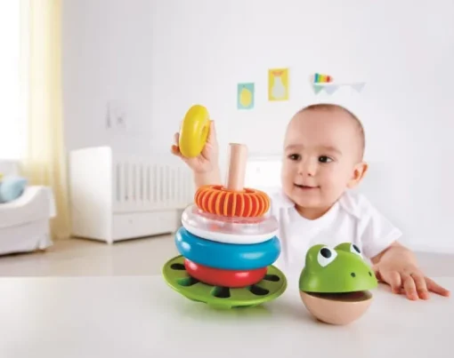 Hape Stapel Frosch | Teddy Toys Kinderwelt