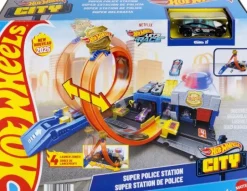 Hot Wheels City Super Polizeiwache-Spielset mit Spielzeug-Polizei | Teddy Toys Kinderwelt