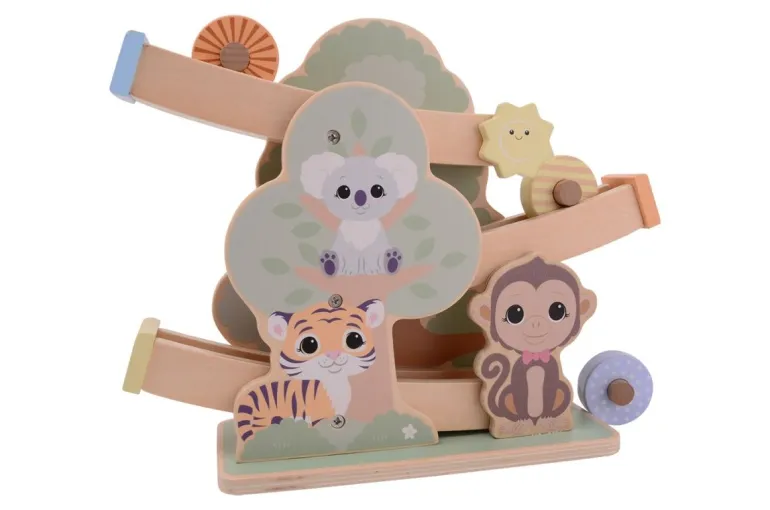 Jouéco® - Baumrampe mit Rollelemente, pastell | Teddy Toys Kinderwelt