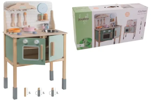Jouéco® - Holzküche mit Zubehör, pastell | Teddy Toys Kinderwelt