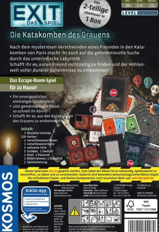 Kosmos EXIT - Die Katakomben des Grauens | Teddy Toys Kinderwelt