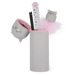 Legami 2-in-1-Federmäppchen aus Silikon - Kawaii Kitty | Teddy Toys Kinderwelt
