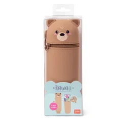 Legami 2-in-1-Federmäppchen aus Silikon - Kawaii Teddy Bear | Teddy Toys Kinderwelt