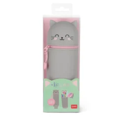 Legami 2-in-1-Federmäppchen aus Silikon - Kawaii Kitty | Teddy Toys Kinderwelt