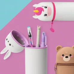 Legami 2-in-1-Federmäppchen aus Silikon - Kawaii Teddy Bear | Teddy Toys Kinderwelt