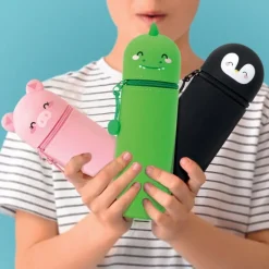 Legami 2-in-1-Federmäppchen aus Silikon - Kawaii Kitty | Teddy Toys Kinderwelt