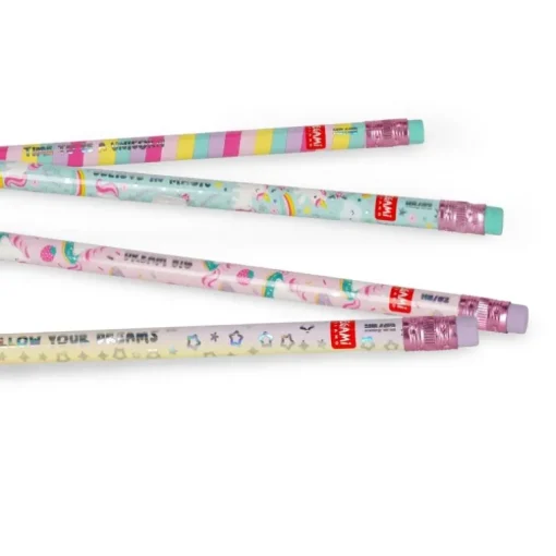 Legami Smelling Good! - 4er-Set duftende HB-Bleistifte Unicorn | Teddy Toys Kinderwelt