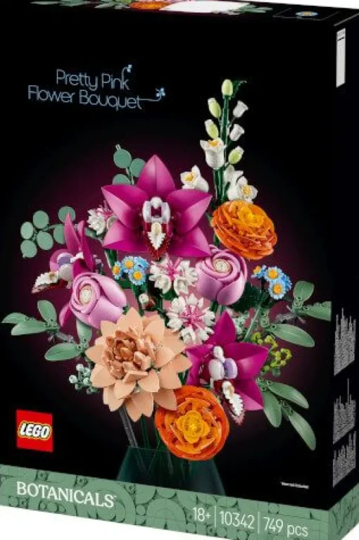 LEGO® Botanicals 10342 Schöner Rosafarbener Blumenstrauß | Teddy Toys Kinderwelt