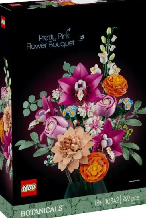 LEGO® Botanicals 10342 Schöner Rosafarbener Blumenstrauß | Teddy Toys Kinderwelt
