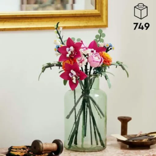 LEGO® Botanicals 10342 Schöner Rosafarbener Blumenstrauß | Teddy Toys Kinderwelt