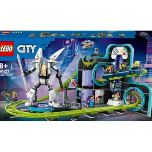 LEGO® City 60421 Achterbahn mit Roboter-Mech | Teddy Toys Kinderwelt
