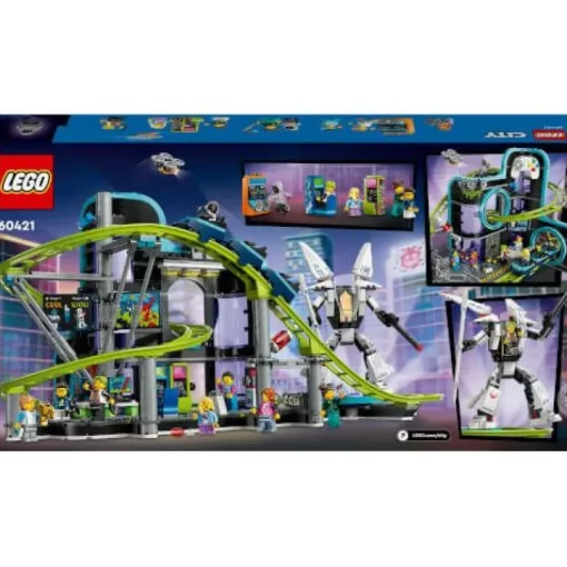 LEGO® City 60421 Achterbahn mit Roboter-Mech | Teddy Toys Kinderwelt