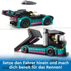 LEGO® City 60406 Autotransporter mit Rennwagen | Teddy Toys Kinderwelt