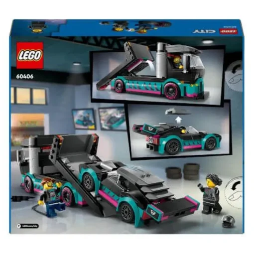 LEGO® City 60406 Autotransporter mit Rennwagen | Teddy Toys Kinderwelt