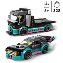 LEGO® City 60406 Autotransporter mit Rennwagen | Teddy Toys Kinderwelt