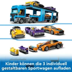 LEGO® City 60408 Autotransporter mit Sportwagen | Teddy Toys Kinderwelt