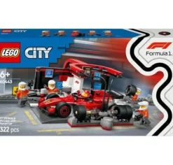 LEGO® City 60443 F1 Boxenstopp mit Boxencrew und Ferrari Flitzer | Teddy Toys Kinderwelt