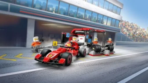 LEGO® City 60443 F1 Boxenstopp mit Boxencrew und Ferrari Flitzer | Teddy Toys Kinderwelt