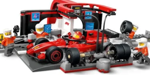 LEGO® City 60443 F1 Boxenstopp mit Boxencrew und Ferrari Flitzer | Teddy Toys Kinderwelt