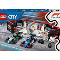 LEGO® City 60444 F1 Garage mit Mercedes-AMG & Alpine Rennautos | Teddy Toys Kinderwelt