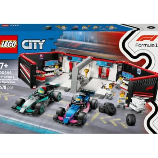 LEGO® City 60444 F1 Garage mit Mercedes-AMG & Alpine Rennautos | Teddy Toys Kinderwelt
