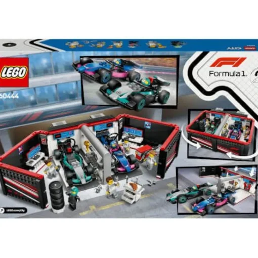 LEGO® City 60444 F1 Garage mit Mercedes-AMG & Alpine Rennautos | Teddy Toys Kinderwelt