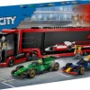 LEGO® City 60445 F1 Transporter mit RB20 & AMR24 F1 Rennautos | Teddy Toys Kinderwelt