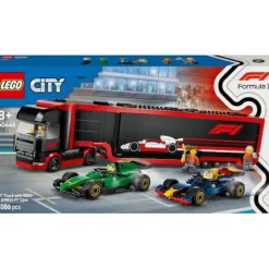 LEGO® City 60445 F1 Transporter mit RB20 & AMR24 F1 Rennautos | Teddy Toys Kinderwelt