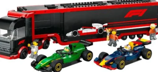 LEGO® City 60445 F1 Transporter mit RB20 & AMR24 F1 Rennautos | Teddy Toys Kinderwelt