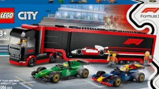 LEGO® City 60445 F1 Transporter mit RB20 & AMR24 F1 Rennautos | Teddy Toys Kinderwelt