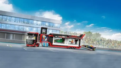 LEGO® City 60445 F1 Transporter mit RB20 & AMR24 F1 Rennautos | Teddy Toys Kinderwelt