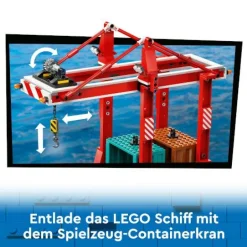 LEGO® City 60422 Hafen mit Frachtschiff | Teddy Toys Kinderwelt