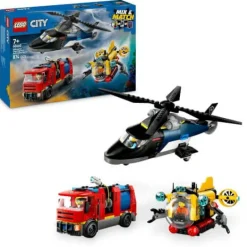 LEGO® City 60462 Kombinationsset mit Hubschrauber, Löschauto und | Teddy Toys Kinderwelt