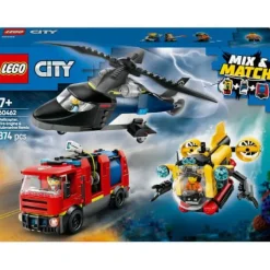 LEGO® City 60462 Kombinationsset mit Hubschrauber, Löschauto und | Teddy Toys Kinderwelt