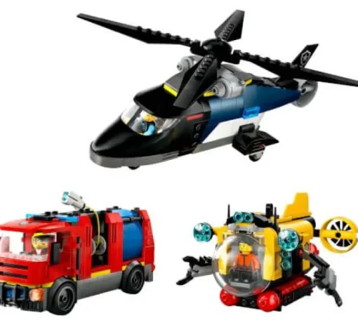 LEGO® City 60462 Kombinationsset mit Hubschrauber, Löschauto und | Teddy Toys Kinderwelt
