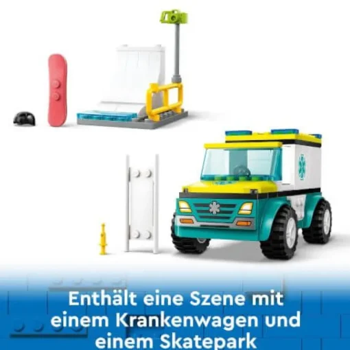 LEGO® City 60403 Rettungswagen und Snowboarder | Teddy Toys Kinderwelt