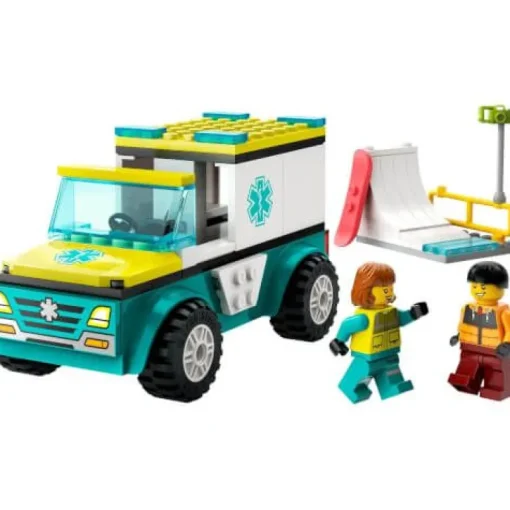 LEGO® City 60403 Rettungswagen und Snowboarder | Teddy Toys Kinderwelt