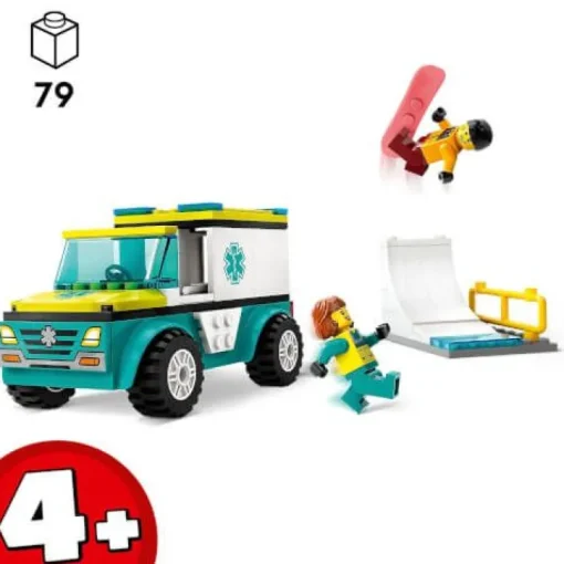 LEGO® City 60403 Rettungswagen und Snowboarder | Teddy Toys Kinderwelt
