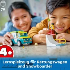 LEGO® City 60403 Rettungswagen und Snowboarder | Teddy Toys Kinderwelt