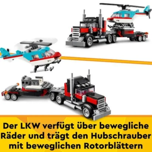 LEGO® Creator 31146 Tieflader mit Hubschrauber | Teddy Toys Kinderwelt