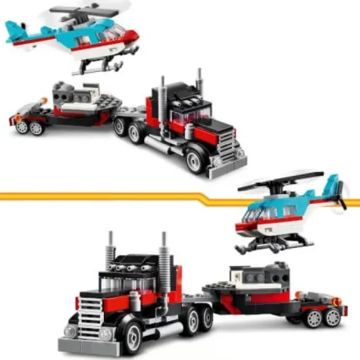 LEGO® Creator 31146 Tieflader mit Hubschrauber | Teddy Toys Kinderwelt