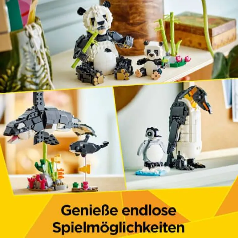 LEGO® Creator 31165 Wilde Tiere: Pandafamilie | Teddy Toys Kinderwelt