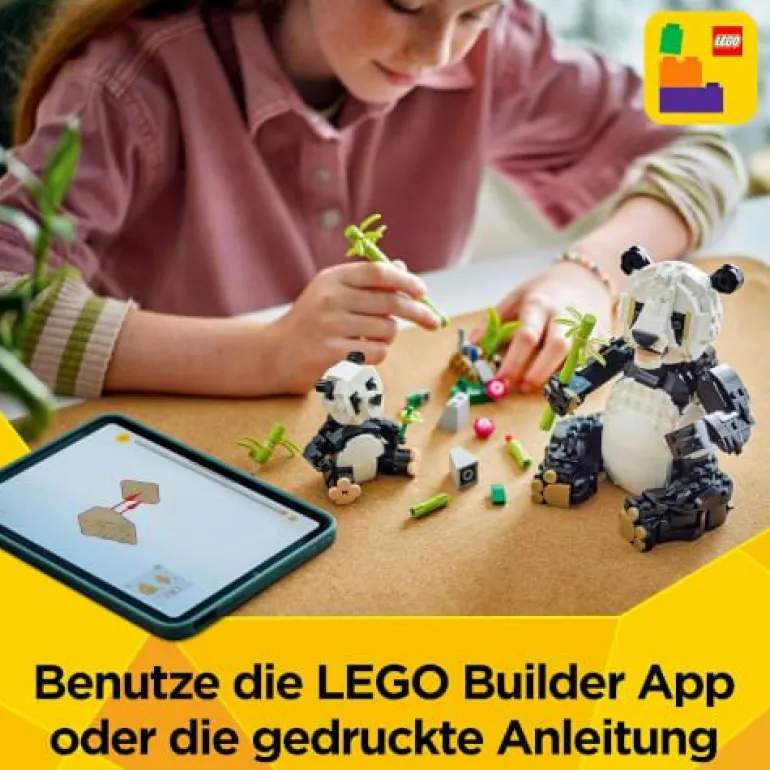 LEGO® Creator 31165 Wilde Tiere: Pandafamilie | Teddy Toys Kinderwelt