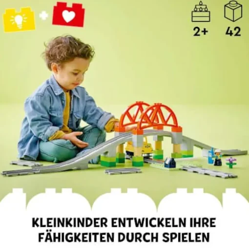 LEGO® DUPLO 10426 Eisenbahnbrücke und Schienen – Erweiterungsset | Teddy Toys Kinderwelt