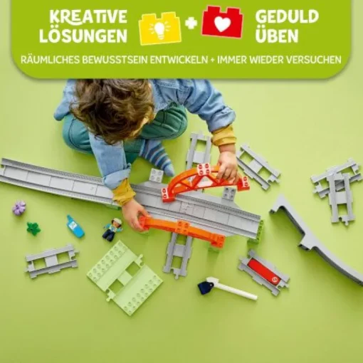 LEGO® DUPLO 10426 Eisenbahnbrücke und Schienen – Erweiterungsset | Teddy Toys Kinderwelt