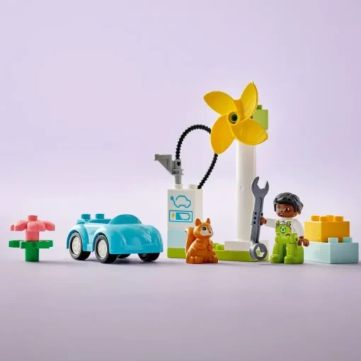 LEGO DUPLO Town 10985 Windrad und Elektroauto | Teddy Toys Kinderwelt