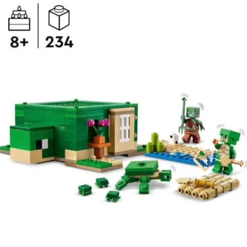 LEGO® Minecraft 21254 Das Schildkrötenstrandhaus | Teddy Toys Kinderwelt